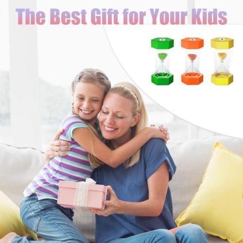 Sand Timer for Kids 1/2/5Minutes(Pack of 3)