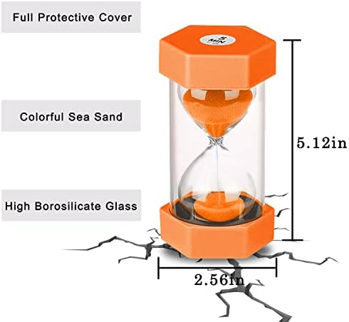 Hourglass Sand Timers Colorful Sandglass Timer Hourglass Set Sand Clock Timer Visual Sandtimer 3/5/10/20 Minutes for Kids Classroom Office Kitchen(4 Pcs)