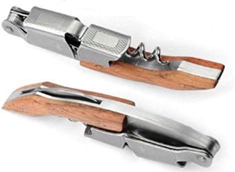 Wood Handle Professional Corkscrew Double Hinge Waiters/Server Wine Key #CH003-Pro