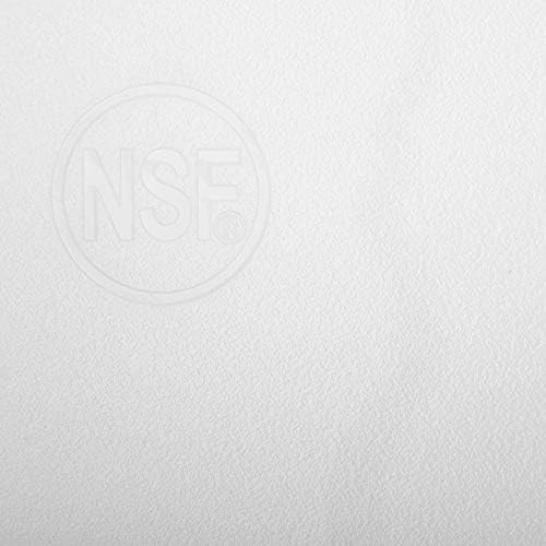 Thick White Plastic Cutting Board 20 x 15 Inch, Heavy 1" HDPP Poly for Restaurants with NSF Stamp, Large Size, 10 lb Weight