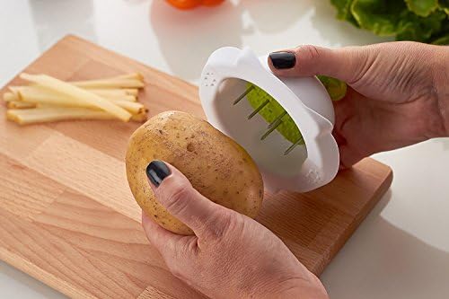 V-Blade Mandoline Slicer - Light, Compact, Easy to Use & Clean - Vegetable Slicer - French Fry Cutter - Potato Chip Slicer - Julienne Tool - Plus FREE Recipe eBook