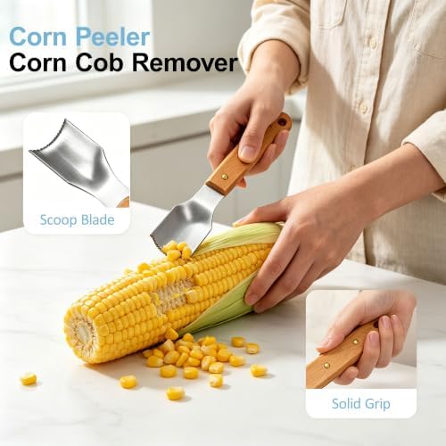 2026 New Corn Peeler for Corn on The Cob Stripper Tool, 1 Pcs