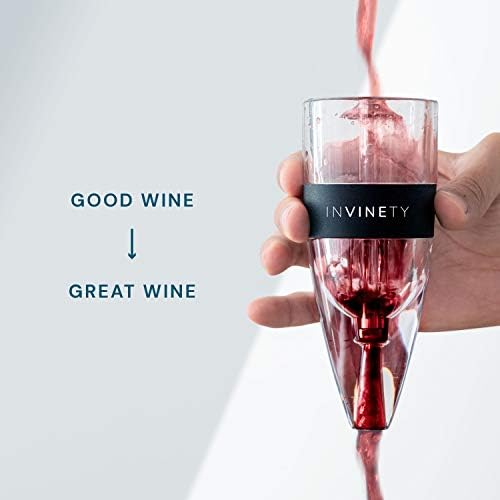 Wine Aerator | Upgraded 3 Level Aeration | All In One Diffuser, Decanter and Oxygenator | Enhance Wine Flavors