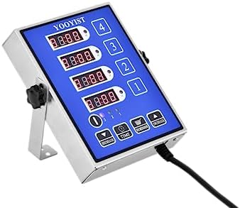Commercial Kitchen Timer 4 Channel Digital Loud Alarm Cook Timer