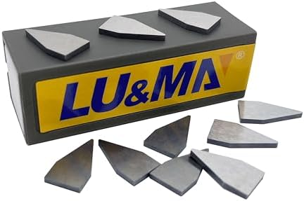 LU&MN Tungsten Carbide Knife Sharpener Blades, 0.3 x 4 x 4.6 Inch, 10 PCS