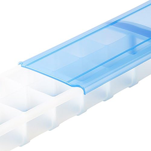 GoodCook Touch Prep and Freeze Ice Tray, 2-oz. Cubes, Stackable with Slide-off Cover