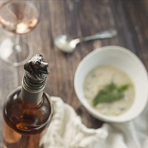 TXOKO Premium Stainless Steel Wine Pourer, Aerator and Decanter - Pour Spout for Red, White and Rose Wine, Liquor and Olive Oil! Gift Box Packaging includes extra stopper.
