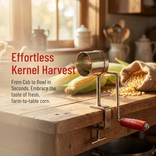 Corn Peeler, Stainless Steel Corn Stripper, Corn cob Stripping Tool Corn Cutter and Remover for Home Kitchen Restaurant