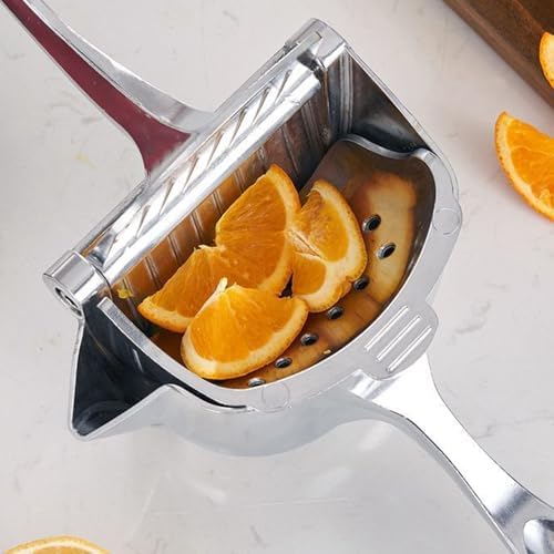 Ultimate Juice Squeeze, Manual Juicer, Food Grade Juice Squeezer, Portable Manual Juicer Squeezer, Juice Squeezer Handheld for Watermelon Lemon Orange Grapes and Other Fruit (1 PCS - Silver)