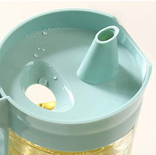 TENTA KITCHEN Oil Dispenser Vinegar Dispenser Maple Syrup Dispenser Glass Bottle Cruet No Drip Plastic Bottle Spout with Protective Cap drip Free Pour spout restarant 22Oz (Purple 1PC)