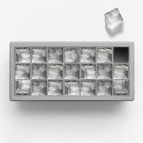 Ice Cube Tray with Lids, Small Silicone Molds for Cocktails & Drinks