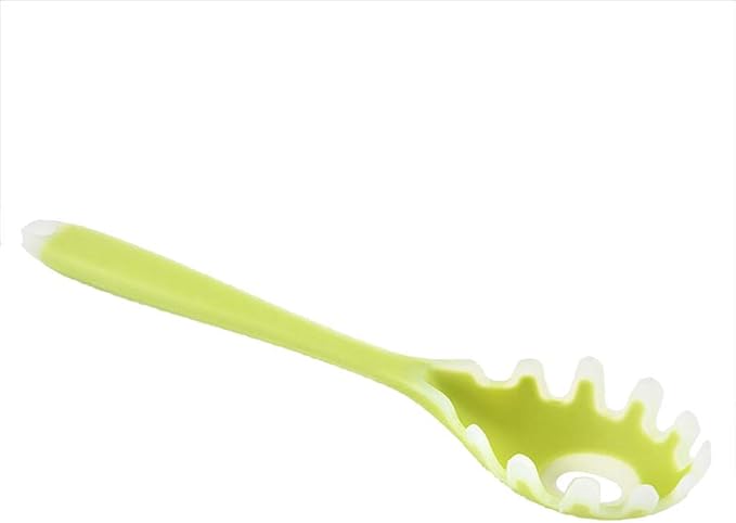Silicone Spaghetti Server, Silicone Pasta Fork, Non-Stick Spaghetti Spoon - 28.5cm Length - Green 2