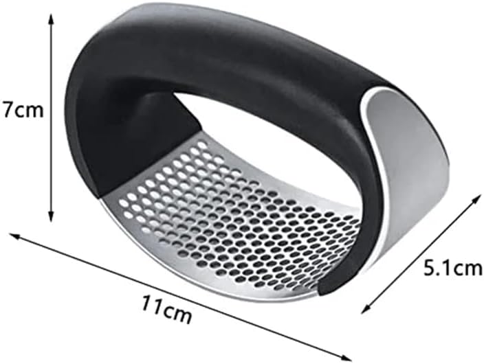 Garlic Ginger Quick Crusher - Multipurpose Garlic Press Crusher, Handy Kitchen Gadget Tool, Garlic Press Stainless Steel, Squeeze Design for Effortless Garlic and Ginger Crushing