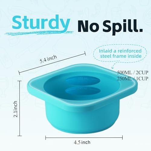 Freezer Soup Tray Silicone Molds - 2 Cup Freezer Cube With Lid,Food Storage Container for Soup Sauce Meal Prep,4 Pack