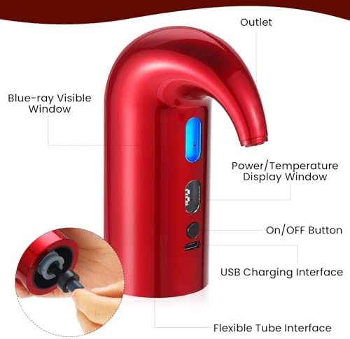 BLUBYEES Electric Wine Aerator and Automatic Wine Dispenser