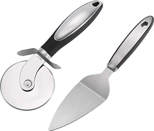 Pizza Cutter, Pizza Cutter Wheel, Pizza Server Set Super Sharp Pizza Slicer with Non Slip Rubber Handle & Protective Cover, Quality Stainless Steel Pizza Cutter.