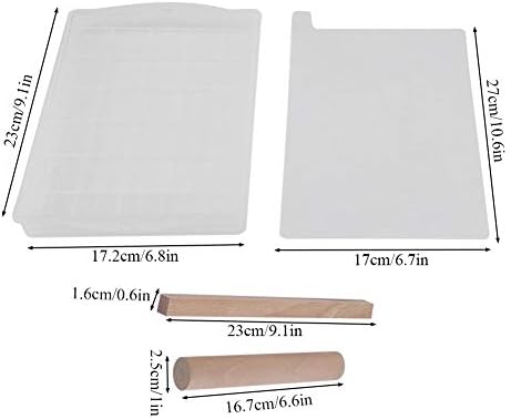 DIY Handmade Nougat Tools Tray Set Silicone Nougat Nonstick Making Mat Wooden Rolling Pin Baking Tools Chocolate Candy Tools Wooden Rolling Pin Set