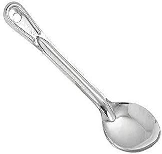 Winco Prime Stainless Steel Basting Spoon, NSF, Solid, 11"