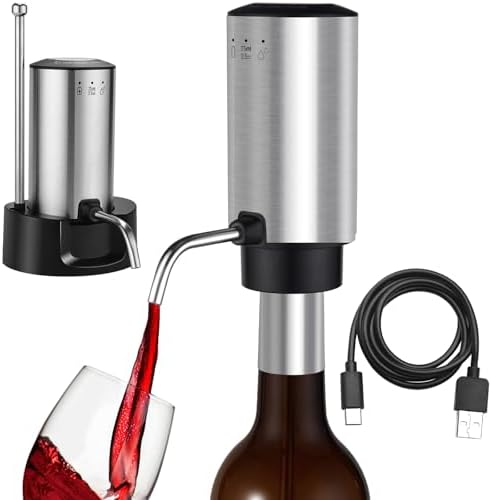 BLUBYEES Electric Wine Aerator 3-in-1 Automatic Wine Decanter & Dispenser