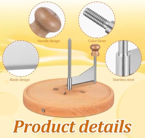 SEWACC Cheese Curler Wheel, Stainless Steel Handheld Cheese Cutter Shaver to Create Rose-shaped Cuts, for Home, Restaurants, Cafes And Dessert Shops (slicer Only)