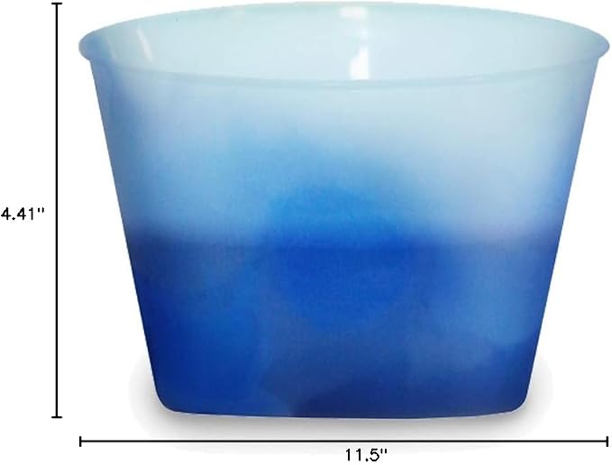 AAkron Color Changing Reusable Ice Cream Kit - 4 bowls, 4 spoons, 12 straws, 1 scoop - react to ice cold temperatures and changes from one vivid color to another – MADE IN USA