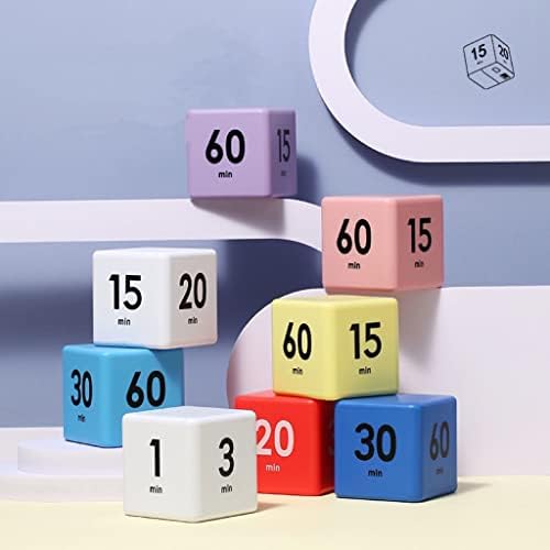 Feilifan Cube Timer, Dice Timer with Gravity Sensor, 15-20-30-60 Minute