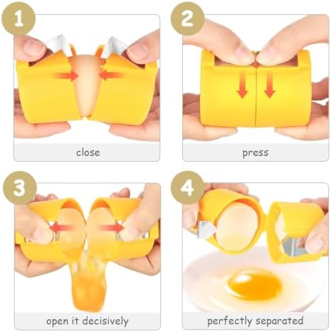 2-in-1 Handheld Raw Egg Cracker & Shell Opener, Handheld Egg Cracker Tool