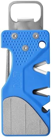DMT Pocket Sharp Multitool Pocket Knife Sharpener with Diamond Sharpening Stone, Serrated Knife Sharpening Rod, Coarse & Fine V-Notches & Bottle Opener and Hook Sharpener, 3.88"L x 1.38"W x 0.38"H