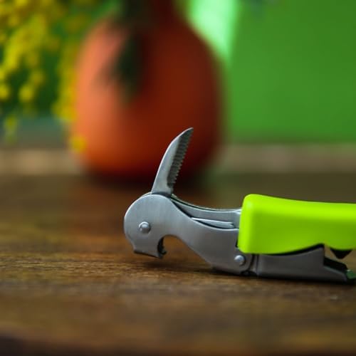Capabunga Silicone Corkscrew Wine Opener - Green Ergonomic Cork Screw Wine Bottle Opener, Manual Wine Openers to Displace Less Cork, Wine Key for Bartenders and Home, Wine Accessories for Wine Lovers