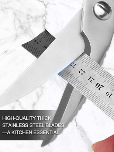Heavy Duty Kitchen Scissors, Stainless Steel Ultra Sharp Shears