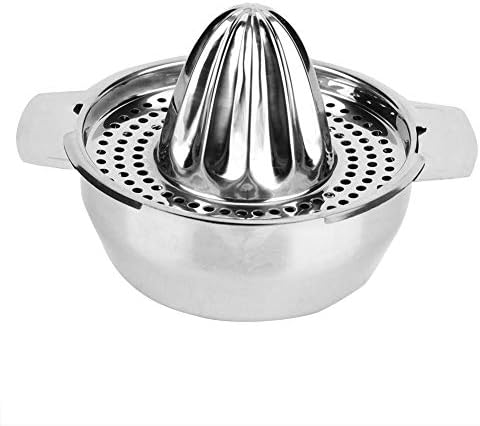 Fdit Stainless Steel Manual Juicer, Lemon Orange Squeezer, 5.2x5.2x2 Inch, Kitchen Household