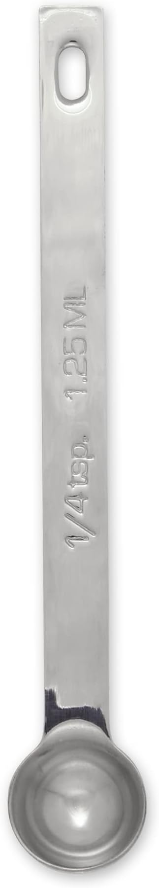 RSVP International Endurance Kitchen Collection Open Stock Measuring Spoon, Stainless Steel, Dishwasher Safe, 0.25-Teaspoon