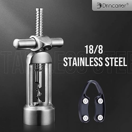 screwpull-levers wine opener corkscrew self pulling corkscrew 18/8 stainless steel wine opener