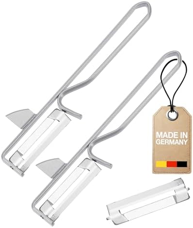 Westmark 2 Universal Peelers / Pendulum Peelers with 1 Replacement Blade, Steel, Stainless Steel/Steel, Coated, Silver, 161022E6