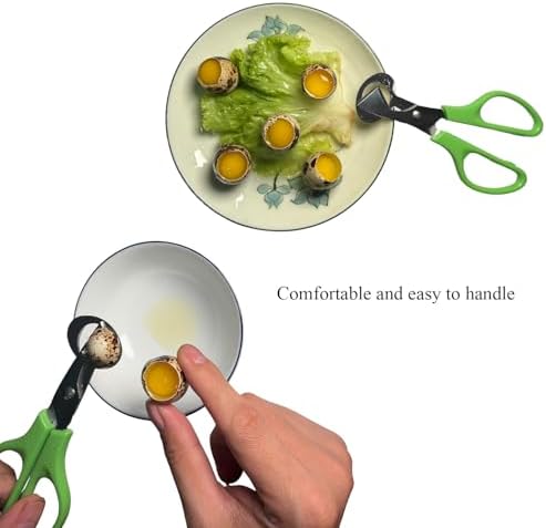 Quail Egg Scissors, Egg Yolk Separator, Stainless Steel Whisk (3 PCS)