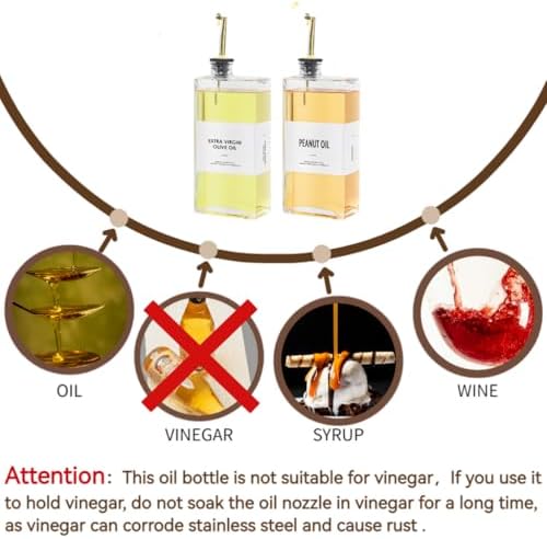 Olive Oil Dispenser Bottle, Book Shape Oil bottle | Set of 2