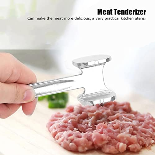 Gavigain Meat Tenderizer, Stainless Steel Meat Pounder Household Thicken Beef Meat Tenderizer Hammer Kitchen Meat Mallet Veal Cutlets Meat Tenderizer Tool - Meat Pounder Flattener
