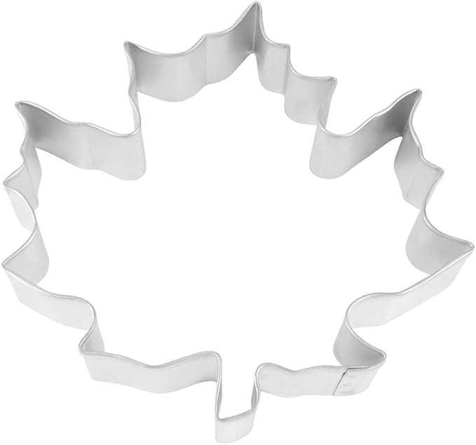 R&M Thanksgiving and Fall Leaves Gift Set. Includes 5-Piece Assorted Size Maple Leaf Cookie Cutters