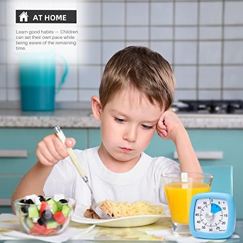Secura 60-Minute Visual Timer, Silent Study Timer for Kids and Adults