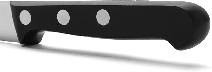 Arcos Vegatable Knife 4 Inch Stainless Steel. Professional Vegetable Knife for Peeling Fruits and Vegetables. Ergonomic Polyoxymethylene Handle and 100 mm Blade. Series Universal. Color Black.