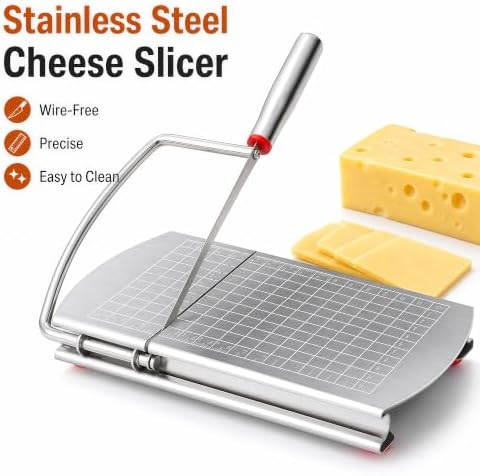 Kitchen Cheese Slicer, Handheld Cheese Cutter Board