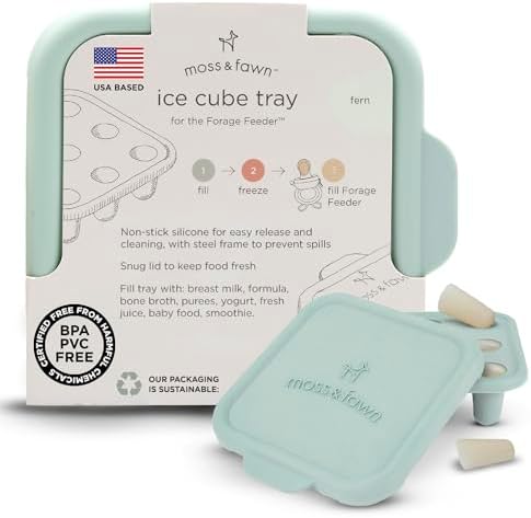 Moss and Fawn Ice Cube Tray - Breast Milk Popsicle Mold - Fern