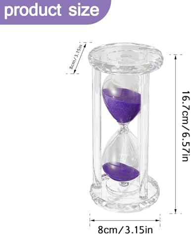 Hourglass Timer 30 Minutes, MEKBOK Plastic Sand Timer 30 Minutes, Children's Hourglass Color, Games, classrooms, Kitchens, Decorations