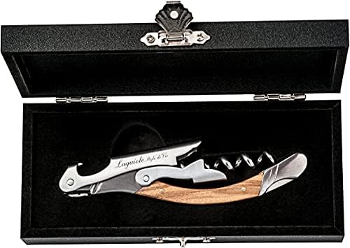 Laguiole Style de Vie Corkscrew, Bottle Opener with Foil Cutter, Olive wood