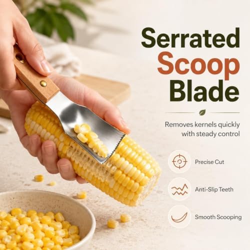 Corn Peeler for Corn on The Cob, Corn Cob Stripper Tool (3 PCS)