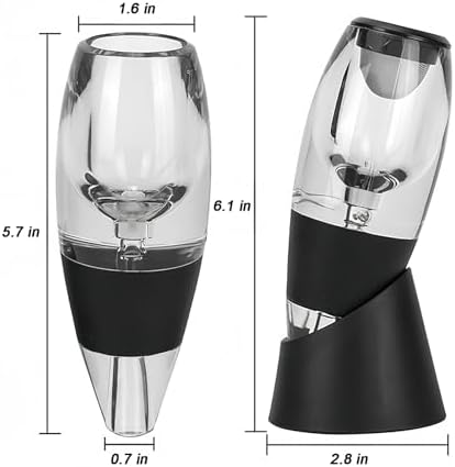Premium Wine Aerator Pourer with LED Light and Sediment Filter