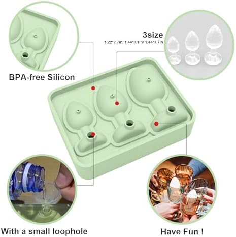 Prank Fun - Shaped Large Silicone Ice Cube Tray Mold for Whiskey, Cocktail, Juice and More - Compatible with Stanley Cup