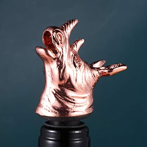 Cabilock Wine Pourer Creative Zinc Alloy Aerator Stopper for Parties Bars and Restaurants Rose Animal Design for Unique