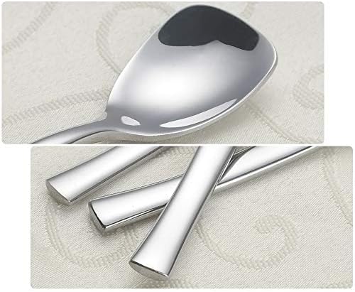 Stainless Steel Ice Cream Spoons, Dessert Spoons Set, 6 Pieces