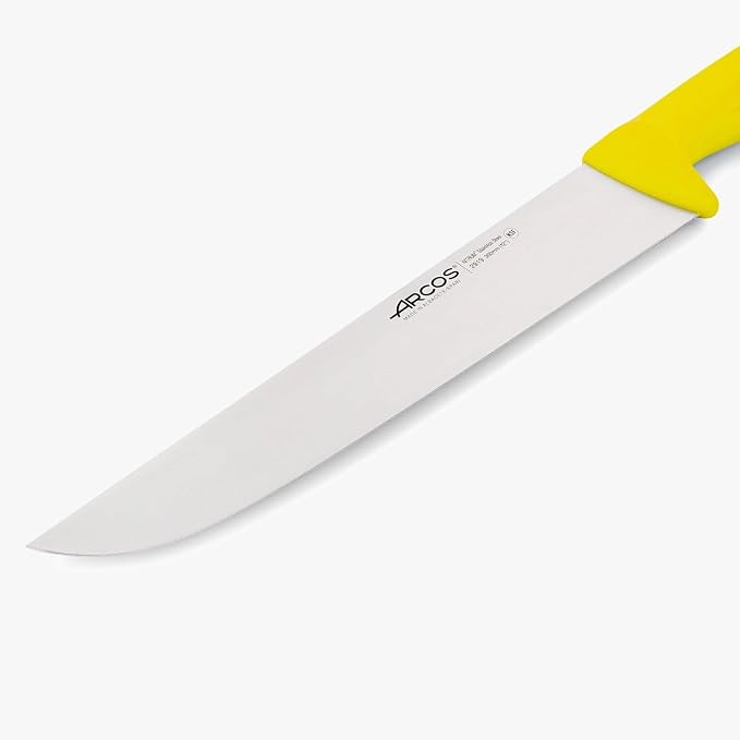 Arcos Butcher Knife 12 Inch Nitrum Stainless Steel. Professional Cooking Knife For Cutting Meat, Fish and Vegetables. Ergonomic Polyoxymethylene Handle. Series 2900. Color Blue.